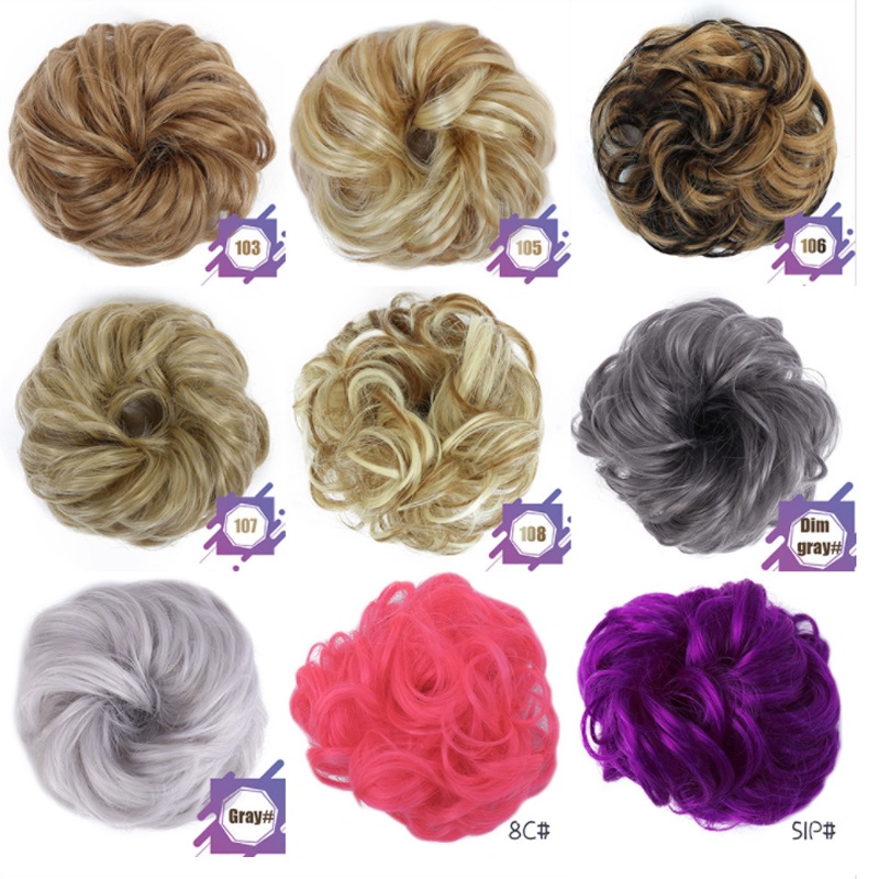 Búi tóc giả WIGSIN xoăn co giãn thời trang sành điệu dành cho nữ