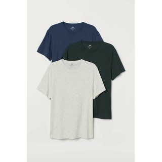 SET 3 ÁO THUN NAM H&M CHÍNH HÃNG (REGULAR FIT)