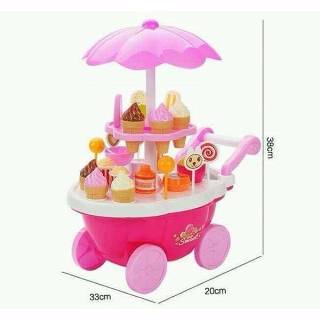 Bộ xe đẩy bánh kem cho bé