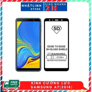Kính cường lực samsung A7 2018 full màn. phukiennhatlinh