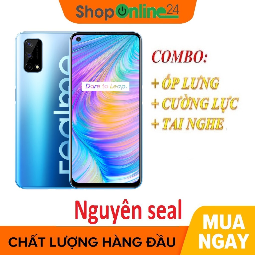 Combo điện thoại Realme Q2 4/128Gb 5G + Cường lực + Ốp lưng + Tai nghe - Hàng nhập khẩu | BigBuy360 - bigbuy360.vn