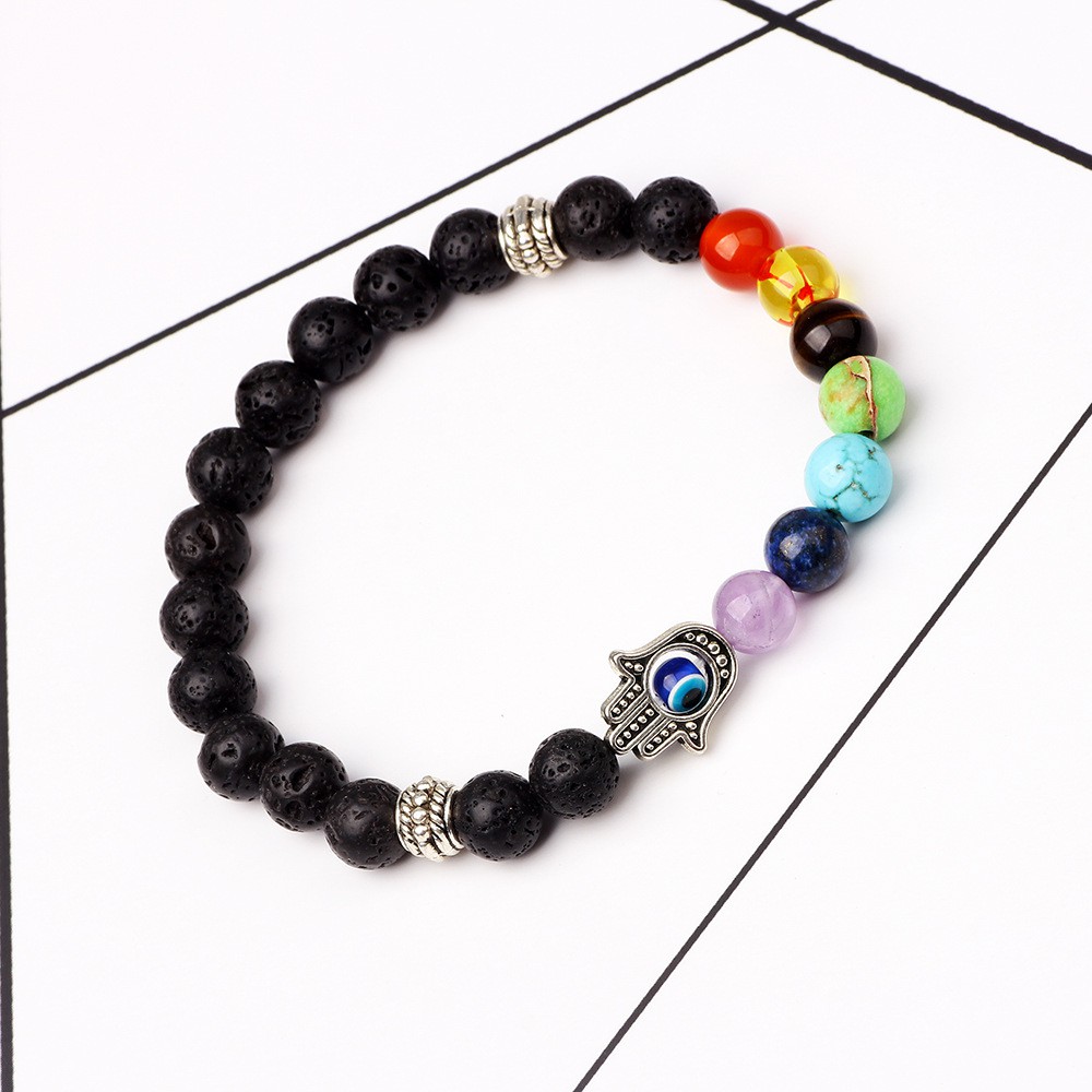 Vòng Tay Chuỗi Hạt Đá Núi Lửa Nhiều Màu | BigBuy360 - bigbuy360.vn