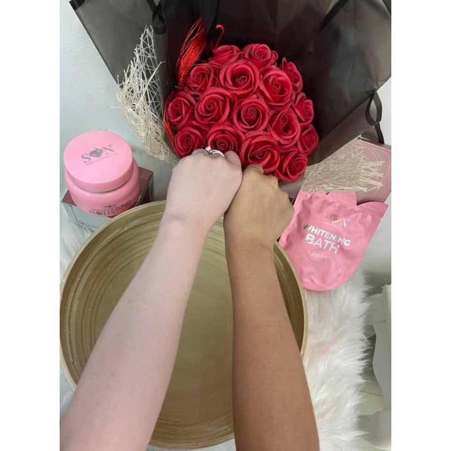 Tắm Trắng 𝑭𝒓𝒆𝒆𝒔𝒉𝒊𝒑 Tắm Trắng Body Hoa Hồng Son Group WHITENING BATH ROSE [Chính Hãng]