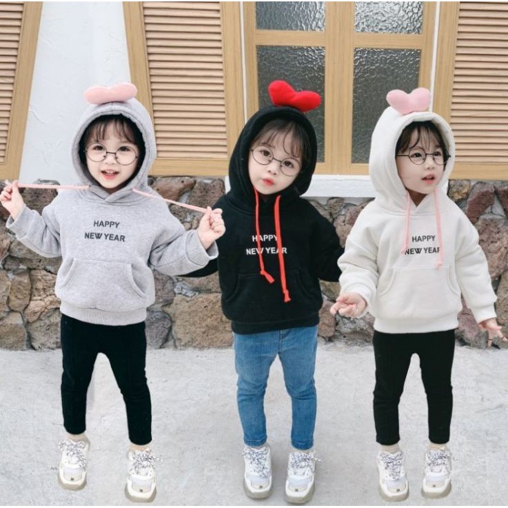 [hàng QC] Áo hoodie Quảng Châu cho bé gái, bé trai từ 7-13kg