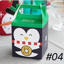 NOV13_Hộp đựng quà, bánh hình NOEL 10x9x9cm