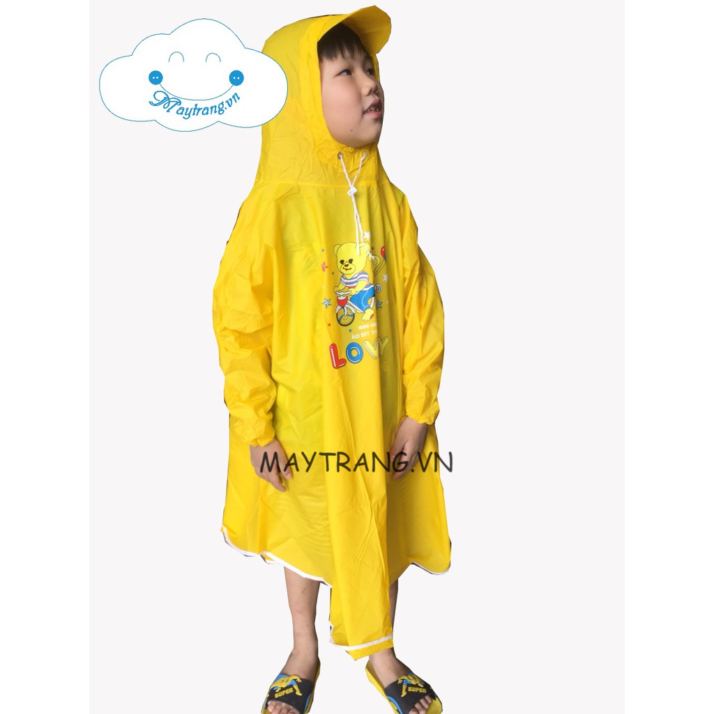 Áo Mưa Bít Em Bé - Nhựa - Vàng