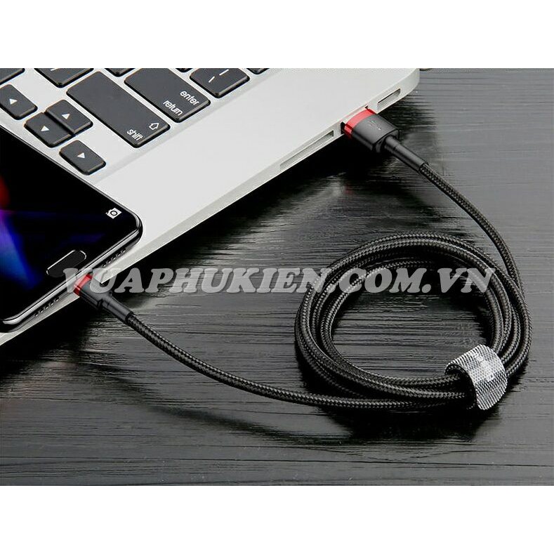 Cáp kết nối dữ liệu sạc nhanh Baseus Cafule Cable chân Lighting/iPhone/iPad/Micro USB/Type-C dây dù dài 1/2/3 mét