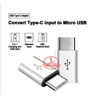 Bộ 2 cái đầu chuyển đổi chân Micro USB (Cái) sang Type C