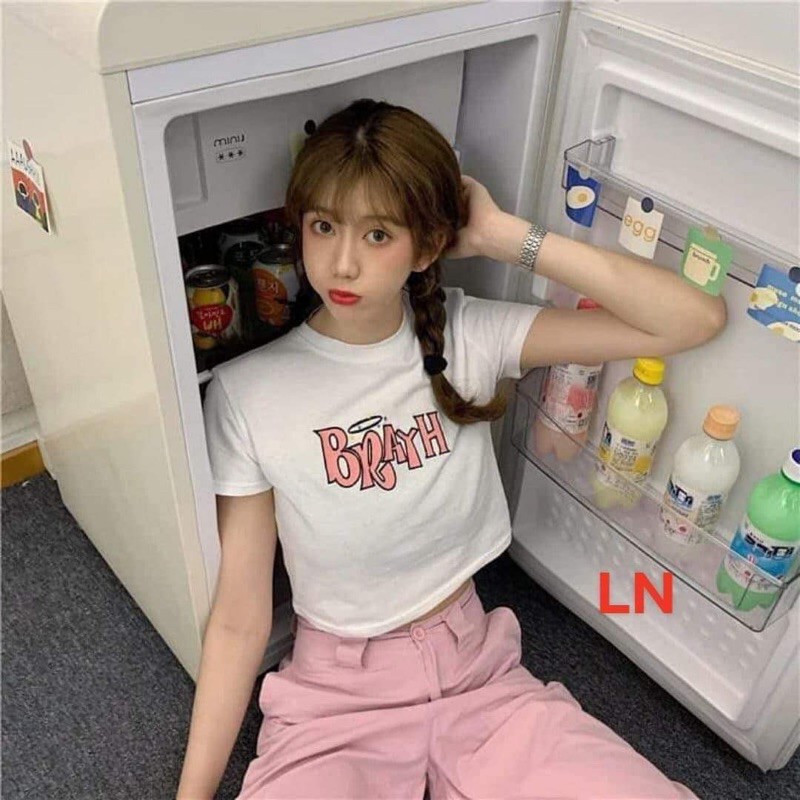 Áo Croptop cộc tay BRAYH LN11