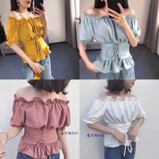 Áo Bo Eo Bệt Vai