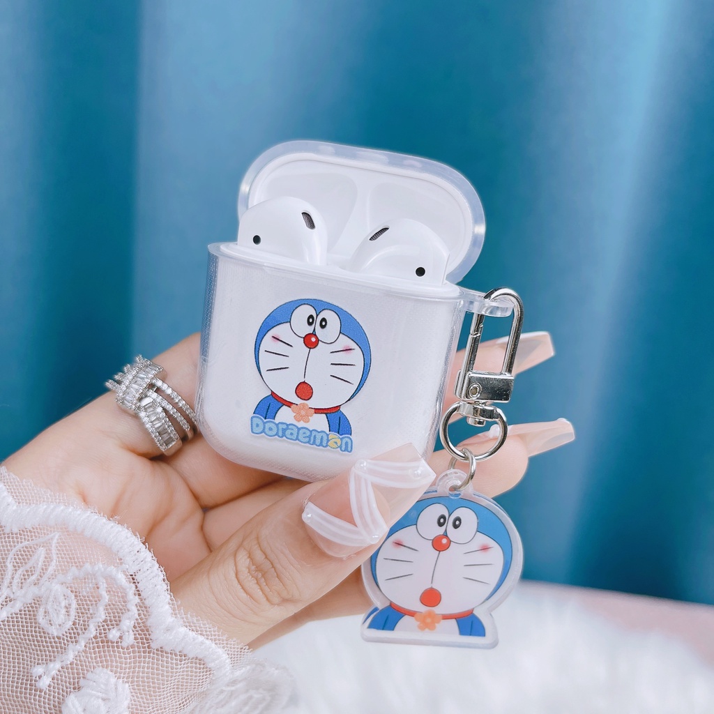 Vỏ Bảo Vệ Hộp Sạc Tai Nghe Bluetooth Không Dây AirPods 1/2/3/Pro 2021 inPods i12 Trong Suốt Thời Trang