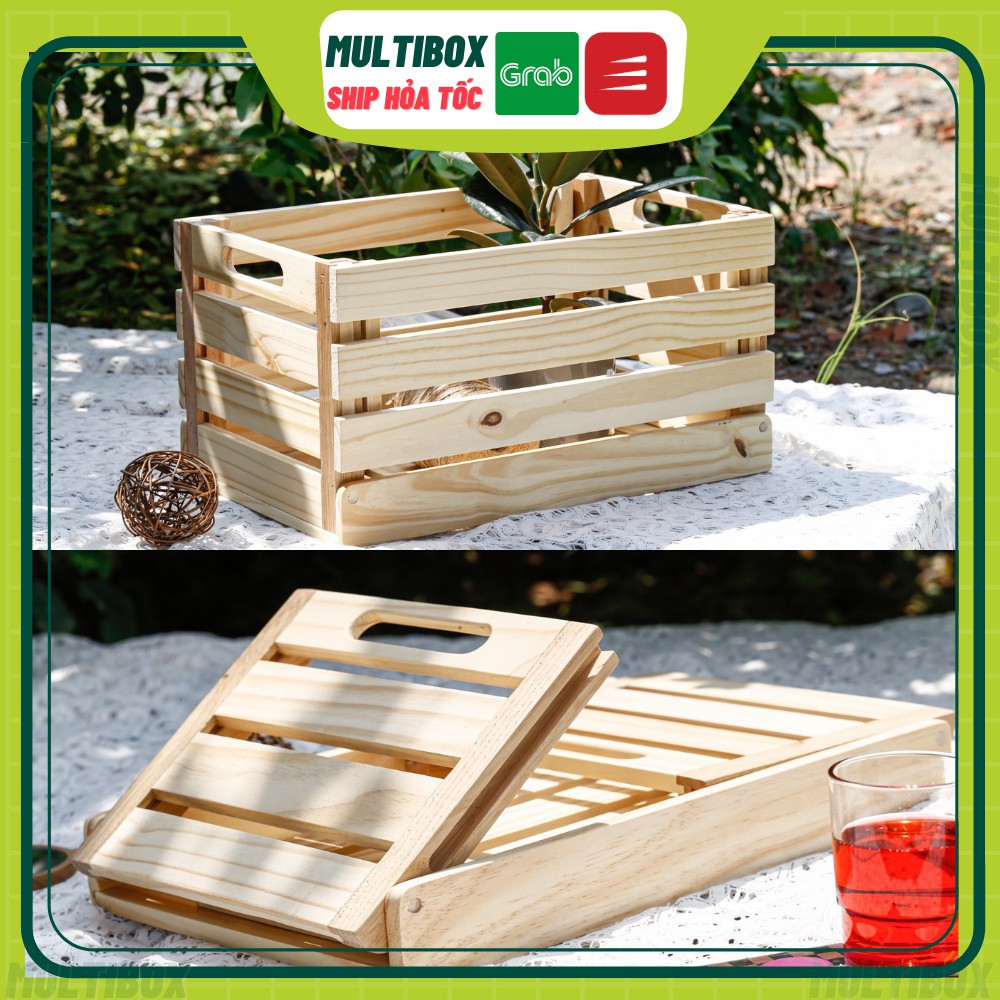 Combo 10 Box Gỗ MultiBox, Thùng Gỗ Pallet Lắp Ráp Gỗ Đẹp Decor Indoor Và Outdoor - Wooden SmartBox