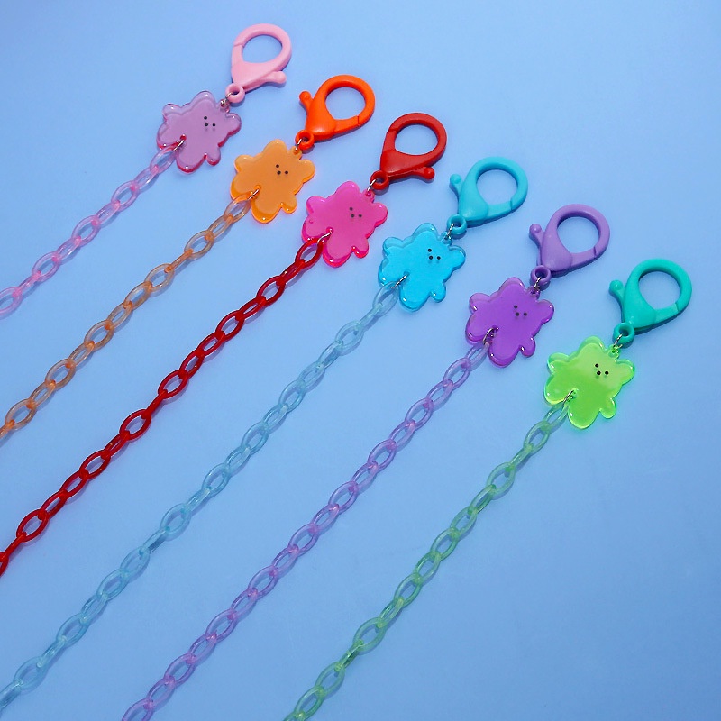 Dây Đeo Mắt Kính Bằng acrylic Màu Kẹo Họa Tiết Hoạt Hình Phong Cách Hàn Quốc Dễ Thương
