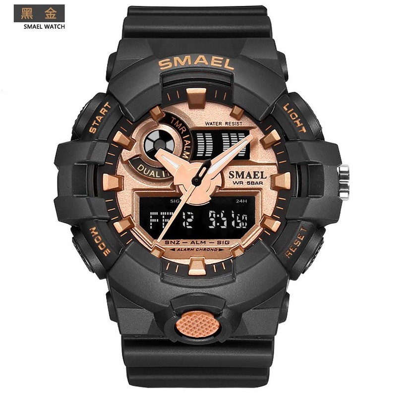 Đồng hồ điện tử thể thao nam SMAEL dây Silicon PKHRSM010 + Tặng kèm hộp thiếc chất lượng | BigBuy360 - bigbuy360.vn