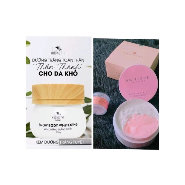 Kem Dưỡng Trắng Da Body Tuyết HƯƠNG THỊ & Body Vip HM STORE
