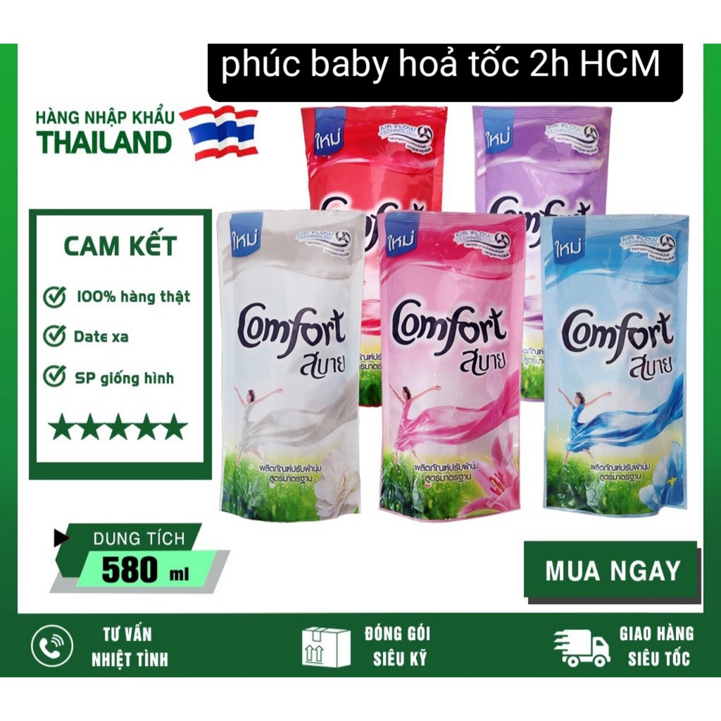 Nước Xả Comfort 580ml Xuất Xứ Thái Lan