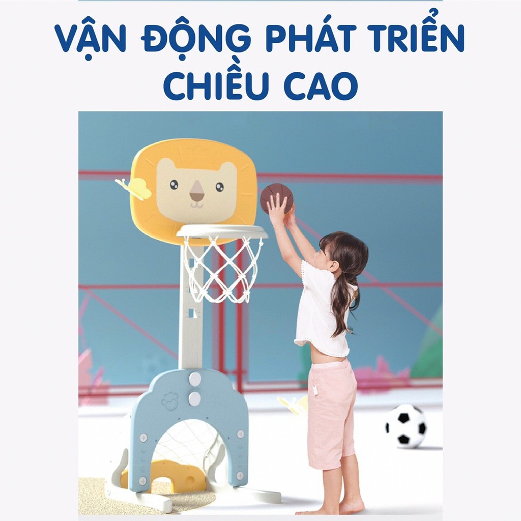 Bộ cầu gôn, bóng rổ liên hoàn hình sư tử HOLLA