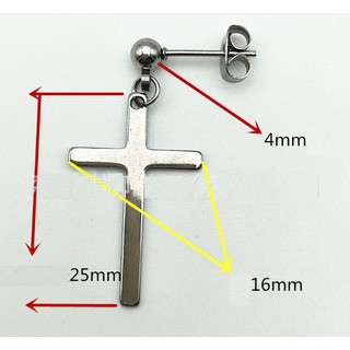 KHuyên titan thánh giá xỏ Basic cá tính KVh14