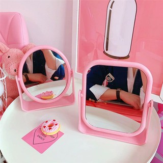 Gương để bàn phong cách CHÂU ÂU các màu hình tròn và hình vuông (GƯƠNG 2 MẶT)
