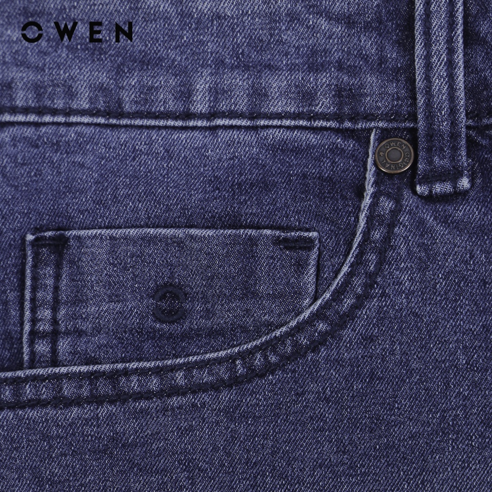 OWEN - Quần jean Slim Fit Xanh - QJSL221488