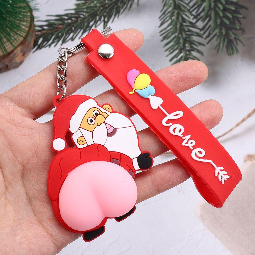 Móc Khóa Họa Tiết Hoạt Hình Phong Cách Giáng Sinh