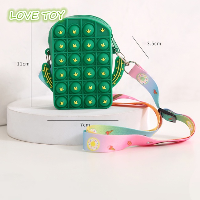 Nkodok Pop It Last Mouse Messenger Kiểu Hoạt Hình Đựng Tiền Xu Đồ Chơi Giảm Căng Thẳng Dành Cho Nữ