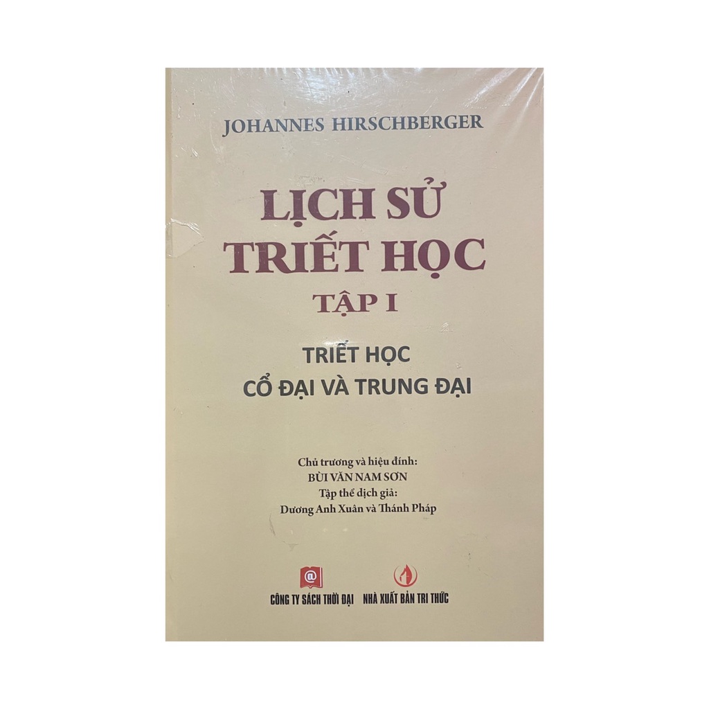 Sách - Lịch sử triết học : triết học cổ đại và trung đại ( trọn bộ 2 tập )