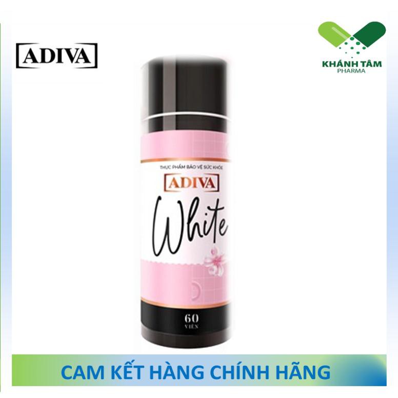 ! [Date mới nhất] White Adiva dạng viên (Hộp 60v) - Viên uống trắng da, chống nắng, mờ nám, đẹp da [collagen adiva] | BigBuy360 - bigbuy360.vn