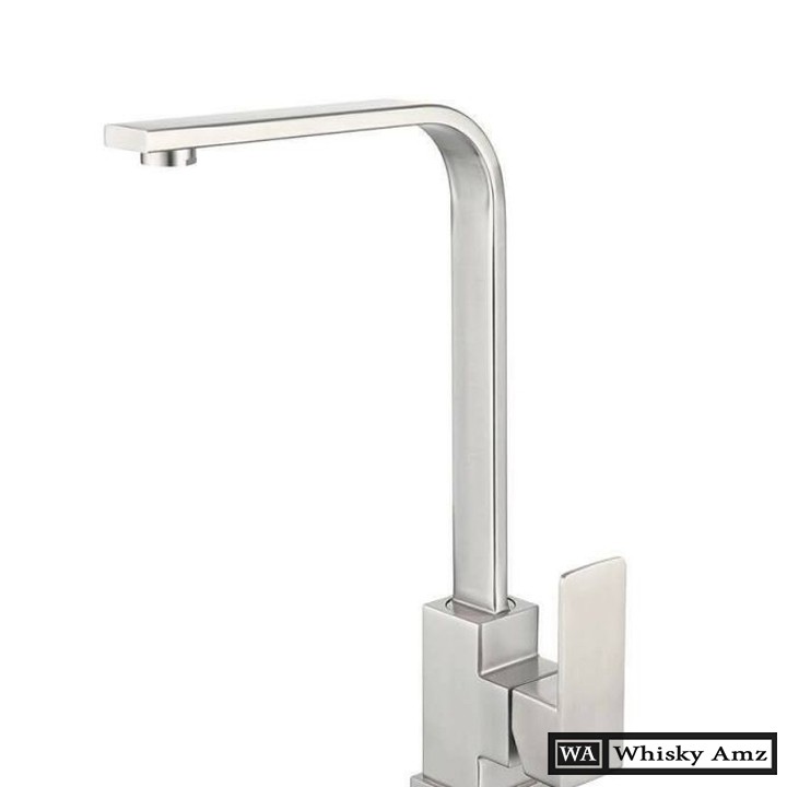 Vòi rửa bát nóng lạnh inox 304 đánh bóng vuông kb 308 BRIGHT, hàng chính hãng bảo hành 2 năm .