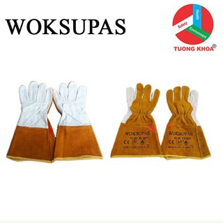 GĂNG TAY HÀN TIG DÀI 30cm HÃNG WOKSUPAS CODE EW15, GĂNG TAY WOKSUPAS // TKSAFETY