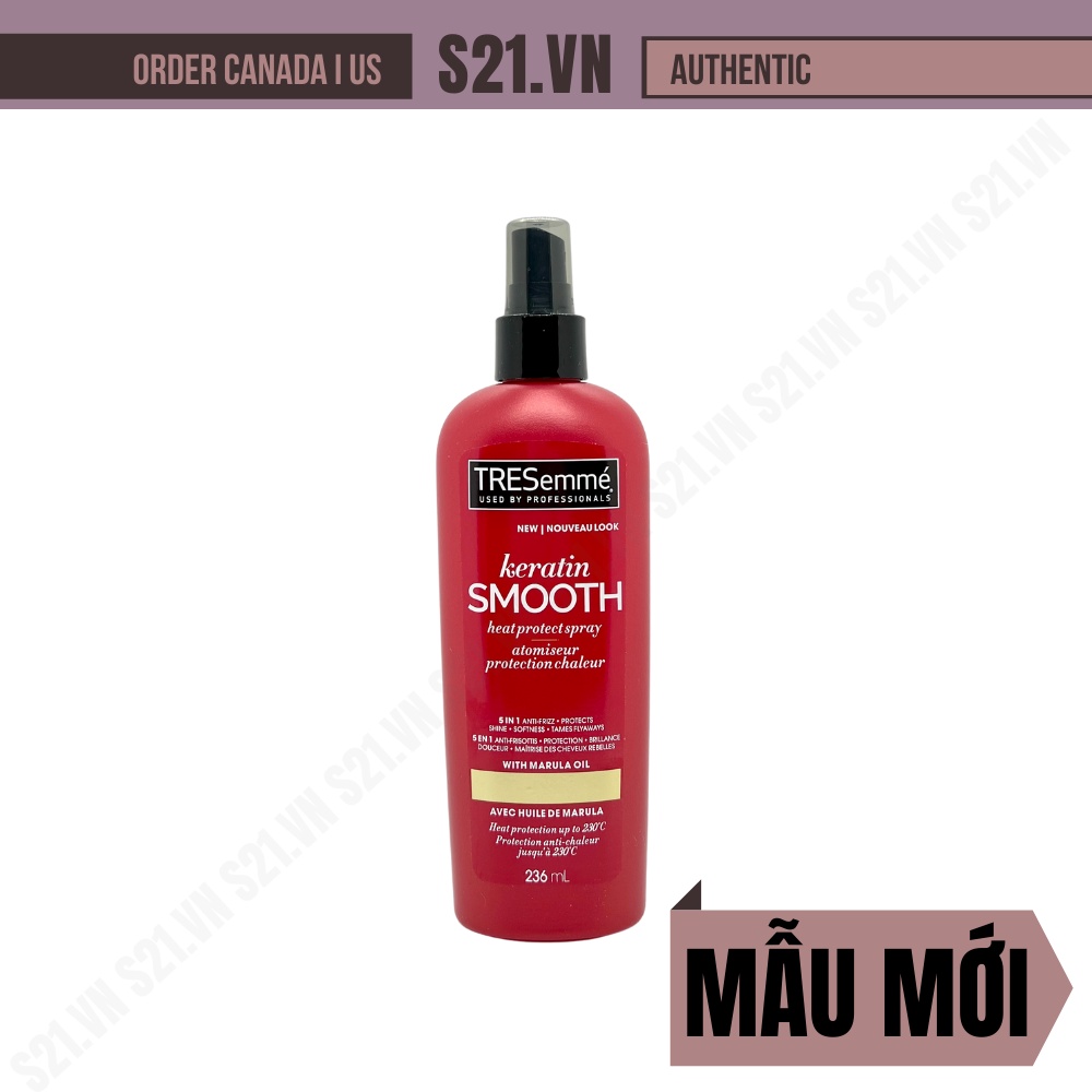 Xịt Bảo Vệ Tóc Khỏi Nhiệt Tresemme Keratin Smooth Heat Protect Spray 236ml