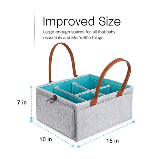 Large Diaper Caddy Organizer Baby Nursery Storage Basket
