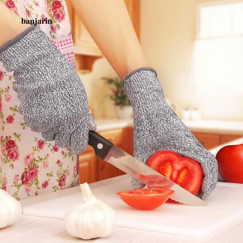 Cặp găng tay chuyên dụng cắt rau củ quả chất liệu sợi hợp kim không gỉ chống đứt tay