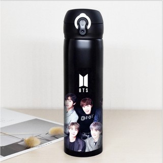 Bình giữ nhiệt hình nhân vật BTS nhiều màu