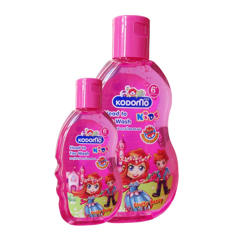 Dầu tắm gội Kodomo hương Fruit Berry 6+ (tinh dầu cam)