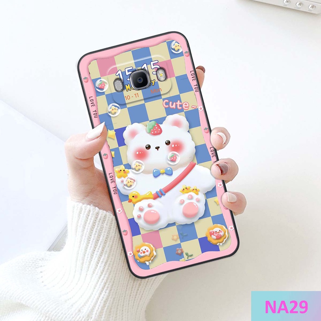 Ốp lưng Samsung J5 / J7 2016 / J510 J710 in hình gấu cute,bò sữa 3D cute dễ thương bảo vệ điện thoại.