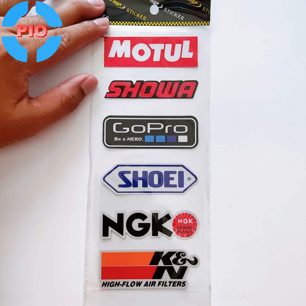 [Decal xe] Bộ Tem Sticker Motul Phản Quang Cao Cấp Dán Xe Máy, Ô Tô, Mũ Bảo Hiểm, Chống Thấm Nước, Chống Bay Màu