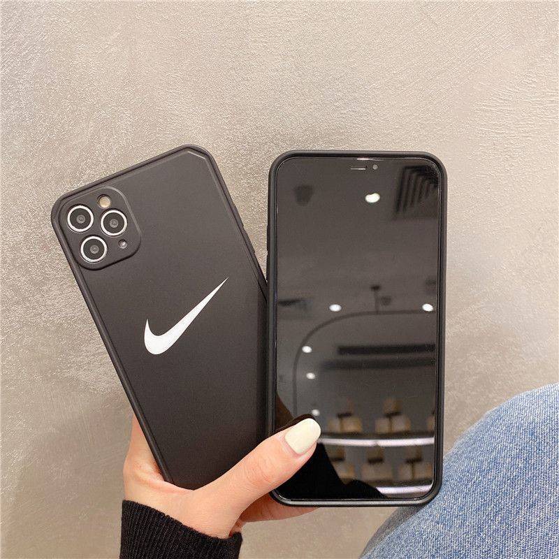 vỏ Iphone Tide brand purple ink green Nike 12PRO MAX Apple 11 mobile phone case new XSMAX silicone 7 / 8plus