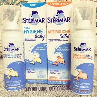 Xịt muối biển Sterimar (kháng viêm) Pháp 100ml