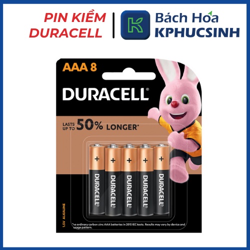 Pin kiềm Duracell Coppertop AA vỉ 8 viên KPHUCSINH - Hàng Chính Hãng