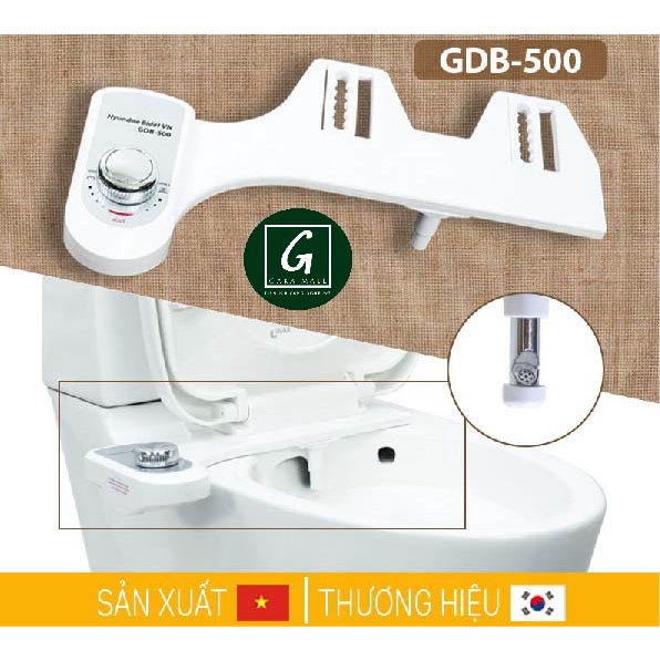 Vòi rửa vệ sinh thông minh HYUNDAE BIDET GDB 500, Chính Hãng, BH 3 Năm, đổi lỗi 15 ngày