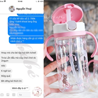 Cốc ống hút Richell 200ml & 320ml cho bé ( đủ màu )