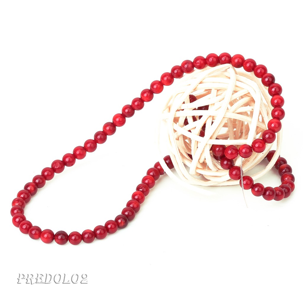 Chuỗi Hạt Đá San Hô Đỏ Tự Nhiên 4mm Predolo2 15.5 Inch