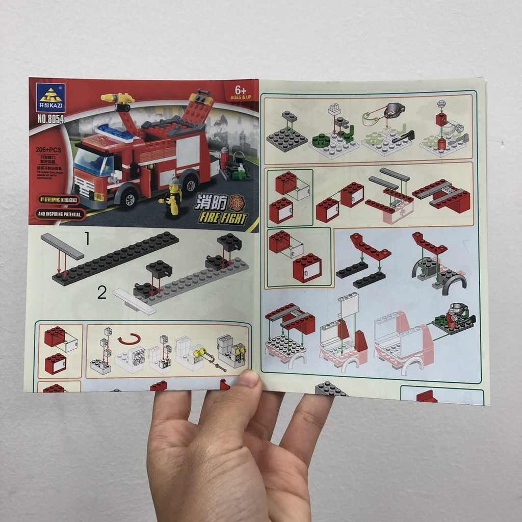 Lego xe cứu hỏa 206 chi tiết SP003270