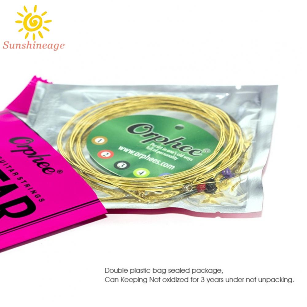 SUNAGE- ~Orphee Acoustic Guitar Strings Full-Size Light Medium 10-47/11-52/12-53 Gauges【SUNAGE-HOT Fashion】