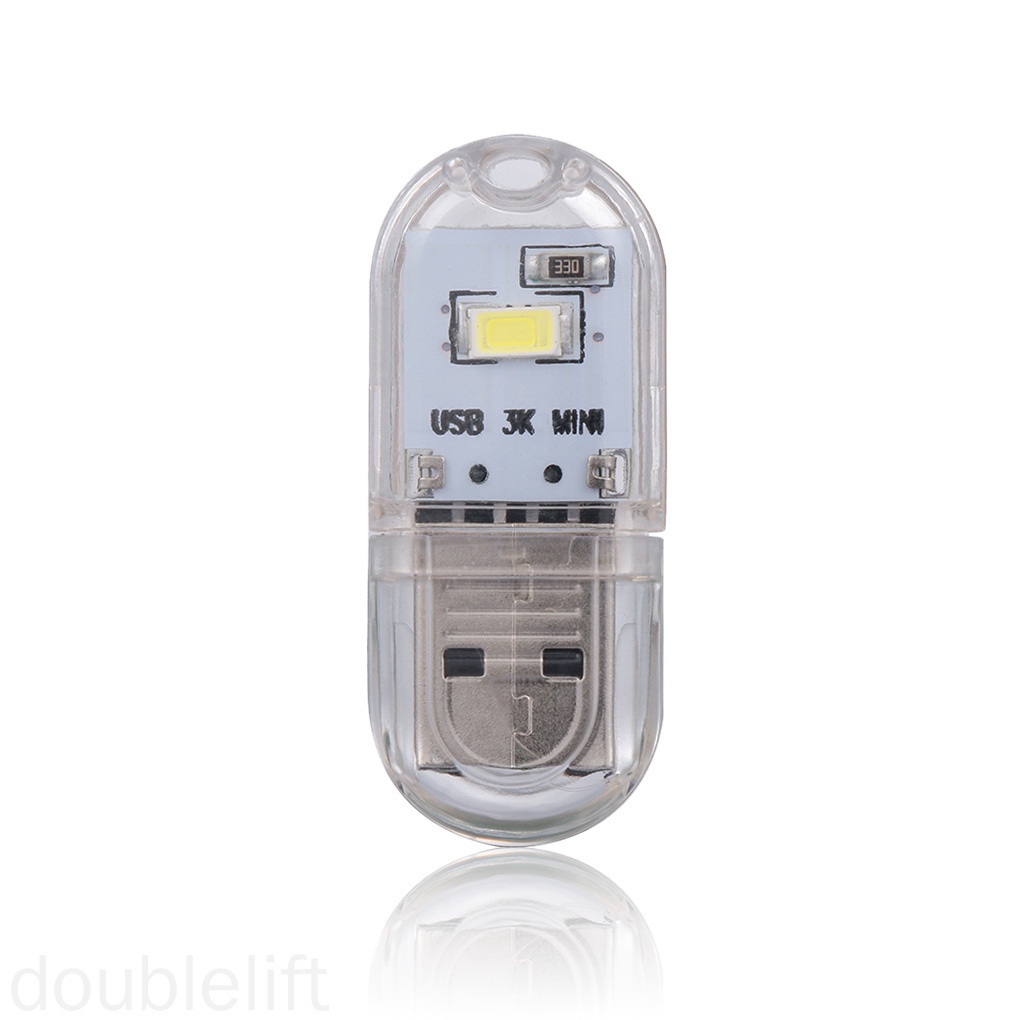 Đèn LED đọc sách cổng USB cỡ nhỏ bằng nhựa dùng gõ bàn phím máy tính