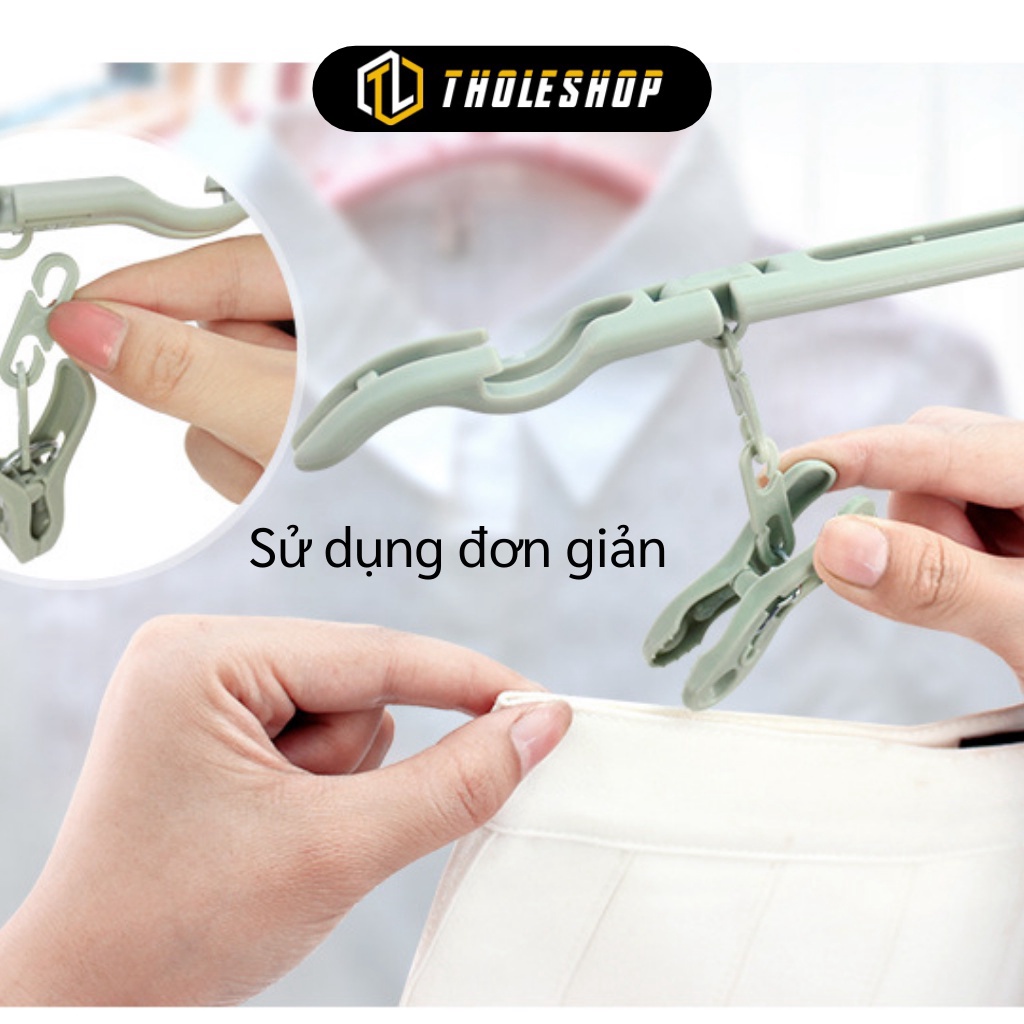 GIÁ SỈ Móc treo đồ xếp gọn, móc treo quần áo tả trẻ em tiện lợi 7079