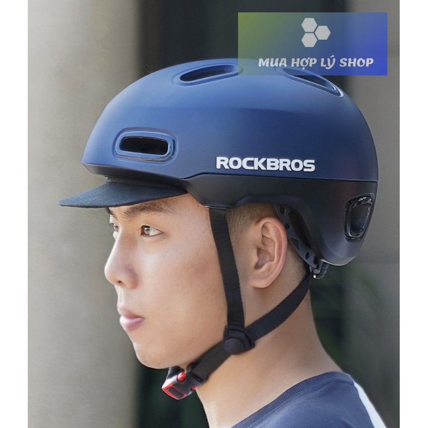 Mũ Nón Bảo Hiểm ROCKBROS Cao Cấp Đi Xe Máy Xe Đạp Điện, An Toàn Nhẹ Nhàng Và Thoáng Khí
