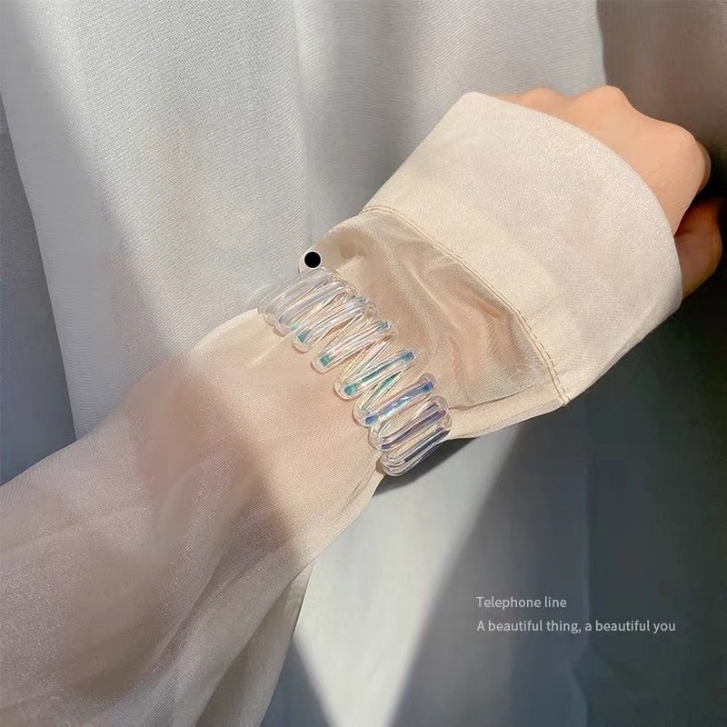 Dây Cột Tóc Cao Su Co Giãn Màu Trơn Thanh Lịch Thời Trang Cho Nữ