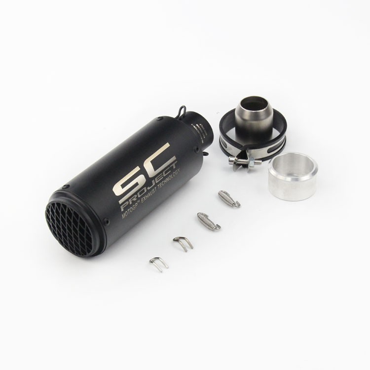 Ống Xả Nhiệt 51mm/60mm Bằng Sợi Carbon Cho Xe Mô Tô